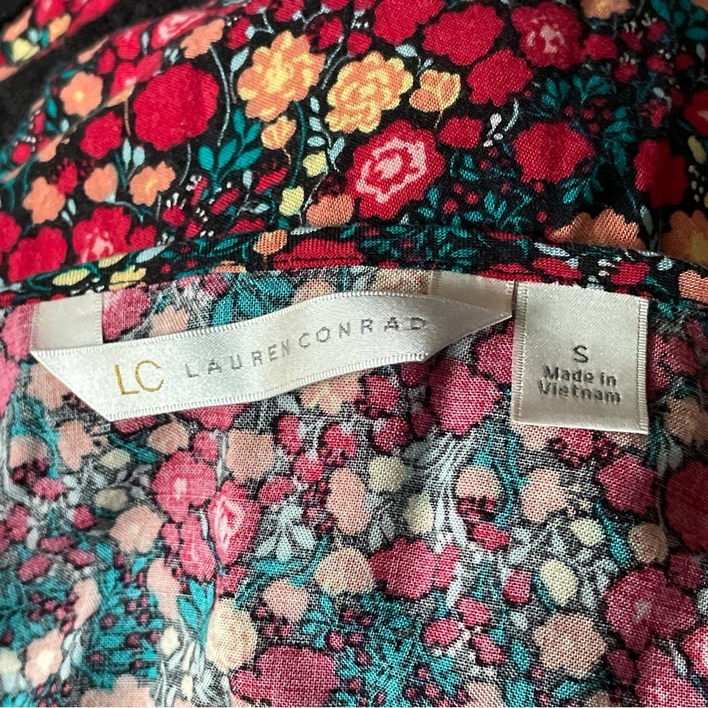 Women's LC Lauren Conrad Long Sleeve Floral Dress - S - Picture 7 of 9
